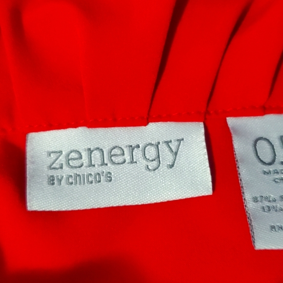 ZENERGY BY CHICOS RED DRESS SZ 0.5 (SZ 6) - Picture 5 of 5